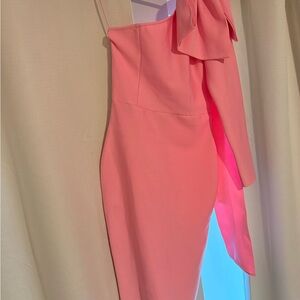 Fashion Nova One-Shoulder Pink Dress